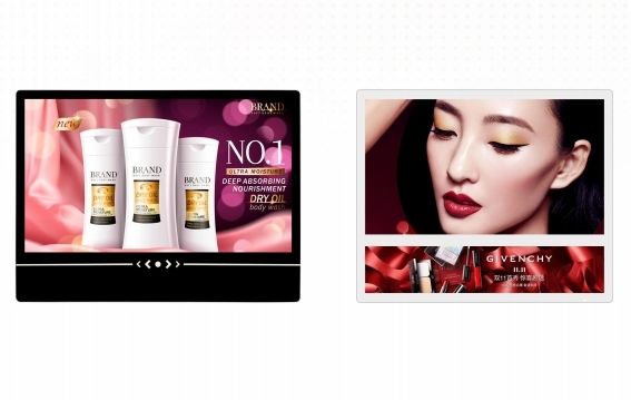 Monitor reklamowy cyfrowy z ekranem dotykowym podłączonym do ściany z systemem Android/Windows OS dla hotelu Supermarket Airport