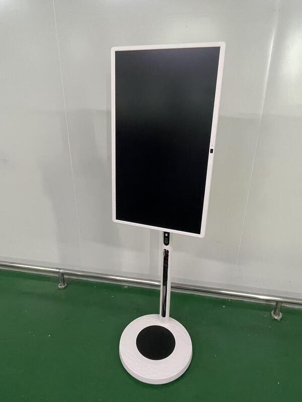 32-calowy przenośny Smart TV z mobilnym ekranem dotykowym, bezprzewodowy Android TV na kółkach