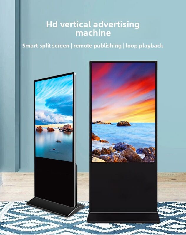 43/55 HD Wnętrze Pionowy Kiosk Reklamowy All-In-One Ekran LCD Dotknięty Ekran Interaktywny Digital Signage