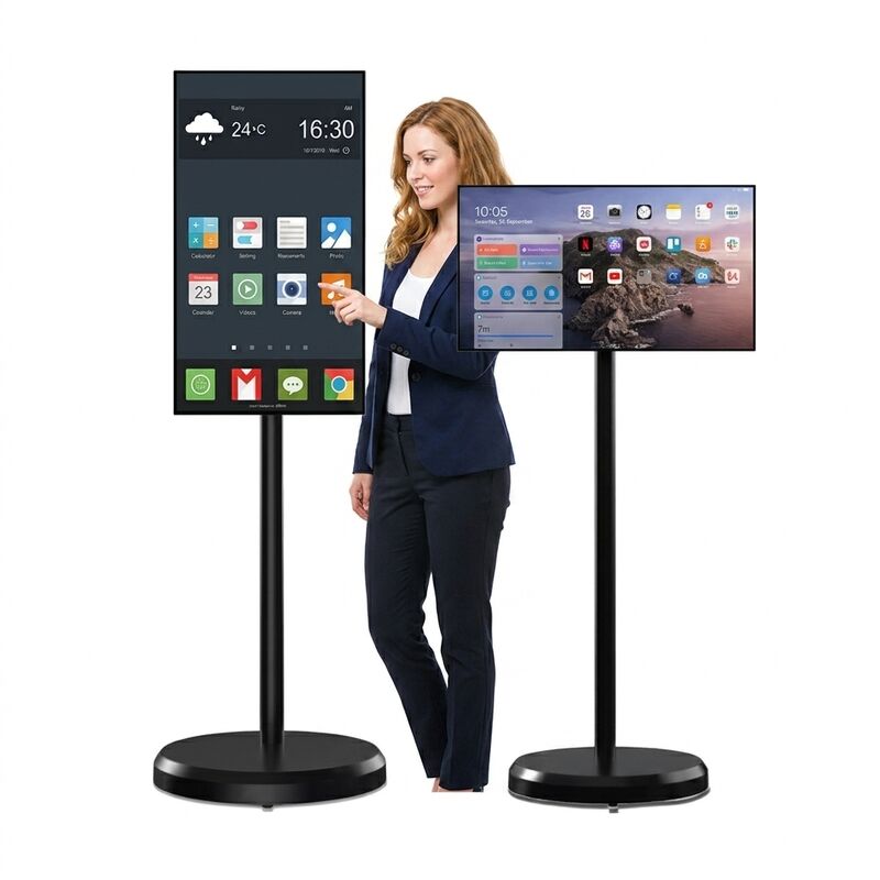 Kiosk z ekranem dotykowym o pojemności 27 cali z głośnikami 10W2 dla interaktywnych informacji o transporcie publicznym