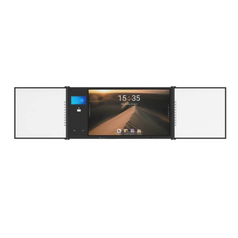 AIO 75-calowy inteligentny panel dotykowy Android Win Side Boards With Cam Mic Mobile Stand For Meeting University