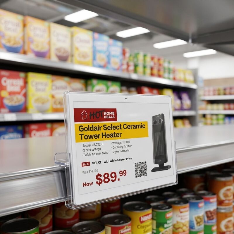 Inteligentne biuro Super Market Wyświetlacz E-Ink Etykieta z ceną 4-kolorowa elektroniczna etykieta na półkę
