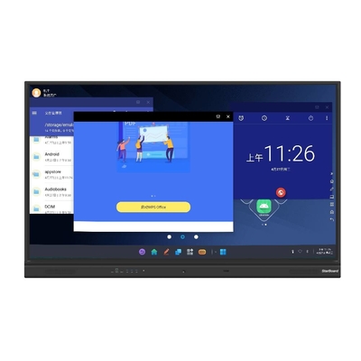 Interaktywna tablica na podczerwień Android 11 Wielozadaniowy monitor dotykowy