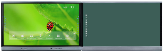 Inteligentny tabliczka czarna 75-98 cali Smart TV Monitory Whiteboard płaski panel z HDMI i USB dla uczelni