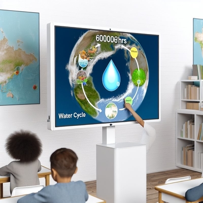 60000 godzin Cykl życia Interaktywny płaski panel edukacyjny w kolorze białym