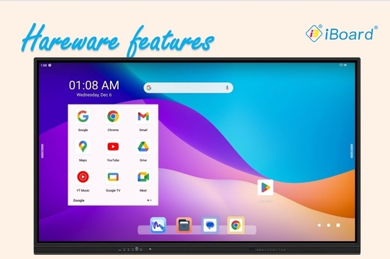 Certyfikowany przez Google EDLA interaktywny monitor dotykowy z systemem Android 13 i oprogramowaniem do pisania