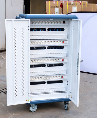 CE ładowanie AC Ładowanie DC i USB Typ-A Typ-C Składowanie skryt IPad Ładowanie wózka mobilna szafka ładowania z kółkami