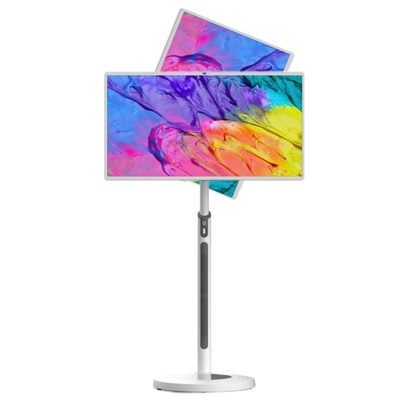 32 cala smart screen touch screen przenośny telewizor 8GB Rom 128GB Ram ruchomy, ładowalny lcd smart rolling TV