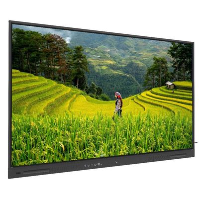 Interaktywny płaski panel 75 cali Android 14 OPS PC Wifi BT USB RJ45 Touch Software Smart Board dla szkolnictwa szkoleniowego Spotkanie szkoleniowe