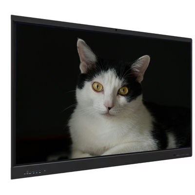 98-calowy interaktywny płaski panel 4K Android 14 8+128 GB cyfrowy, inteligentny ekran dotykowy Android OPS, opcjonalny mobilny stojak do klasy i na spotkania