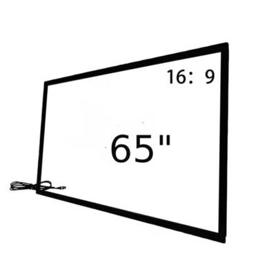 Nakładka na ramę dotykową na podczerwień 32 43 49 55 65 75 cali 40 punktów dotykowych na podczerwień z połączeniem USB do cyfrowego kiosku, totemu, monitora TV