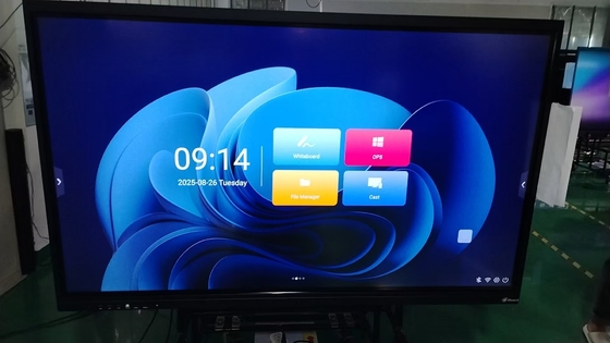 IBoard Factory Wholesale Interaktywny ekran dotykowy Monitor 2mm Dokładność 15W*2 lub 20W*2 Głośniki I Projekcja ekranu bezprzewodowego Interaktywna tablica