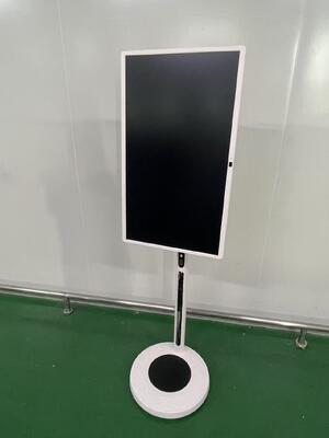 32-calowy przenośny Smart TV z mobilnym ekranem dotykowym, bezprzewodowy Android TV na kółkach