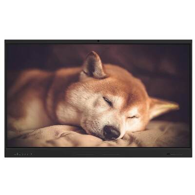 Interaktywny płaski panel 65 75 86 cali Android 14 15 8+128G Ram I przechowywanie Wi-Fi BT Whiteboard Oprogramowanie do spotkań głośnik Wbudowany opcjonalny aparat mikrofonowy Ruchomy stojak z portami HDMI USB Do biura szkolnego