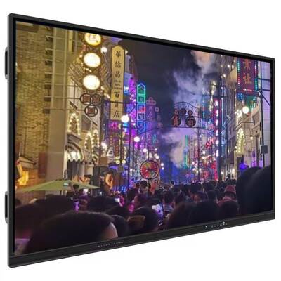 Interaktywny płaski panel z Androidem 13 lub 14 4mm szkło hartowane i 6 mikrofony Array wbudowane w Smart Whiteboard