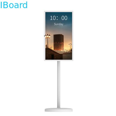 32-calowy przenośny telewizor Smart z ekranem dotykowym, wbudowaną kamerą i baterią 15000 mAh