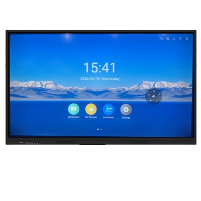 65-calowy interaktywny płaski panel 4K dla małych klas i biur