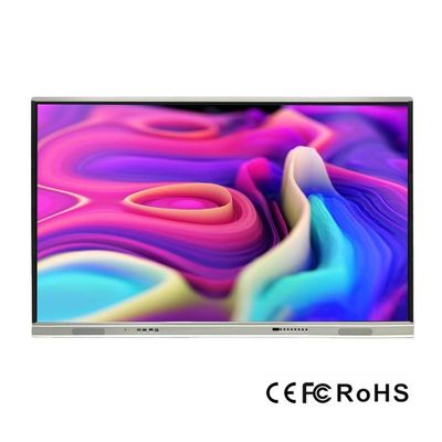 Anty-niebieskie interaktywne płaskie panele o wysokiej dokładności 2 mm Inteligentne tablice dla firm 4K