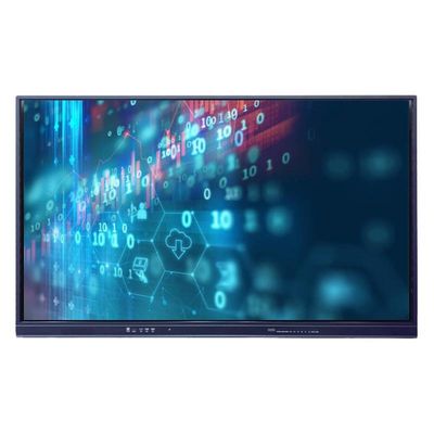 Duży 98-calowy interaktywny monitor z ekranem dotykowym o rozdzielczości UHD 3840x2160