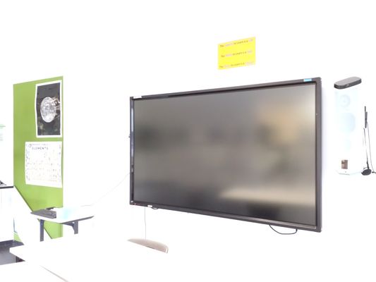 86-calowy interaktywny płaski panel aluminiowa rama naścienna czarny i srebrny kontrast 1200: 1